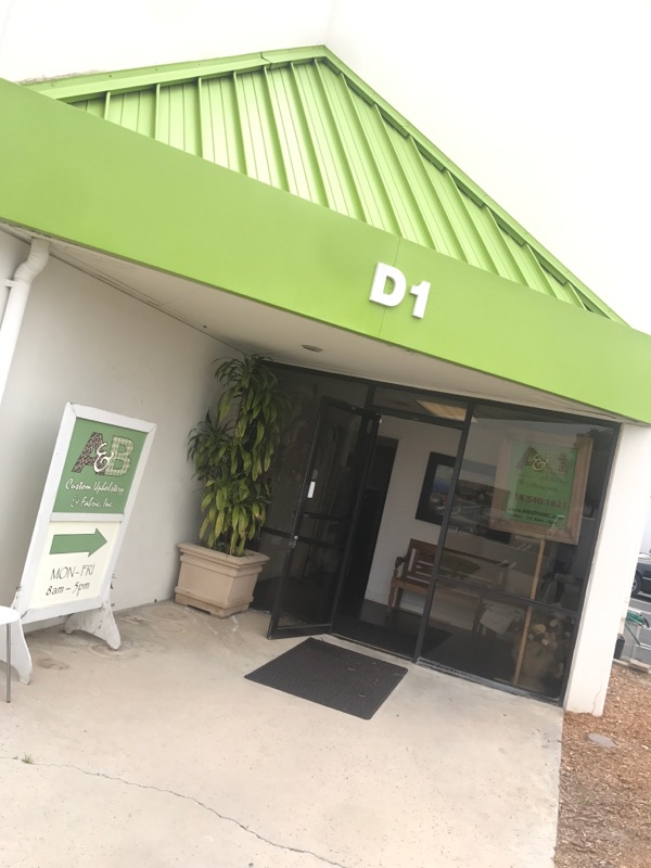 Original photograph of the A & B storefront at Unit D1